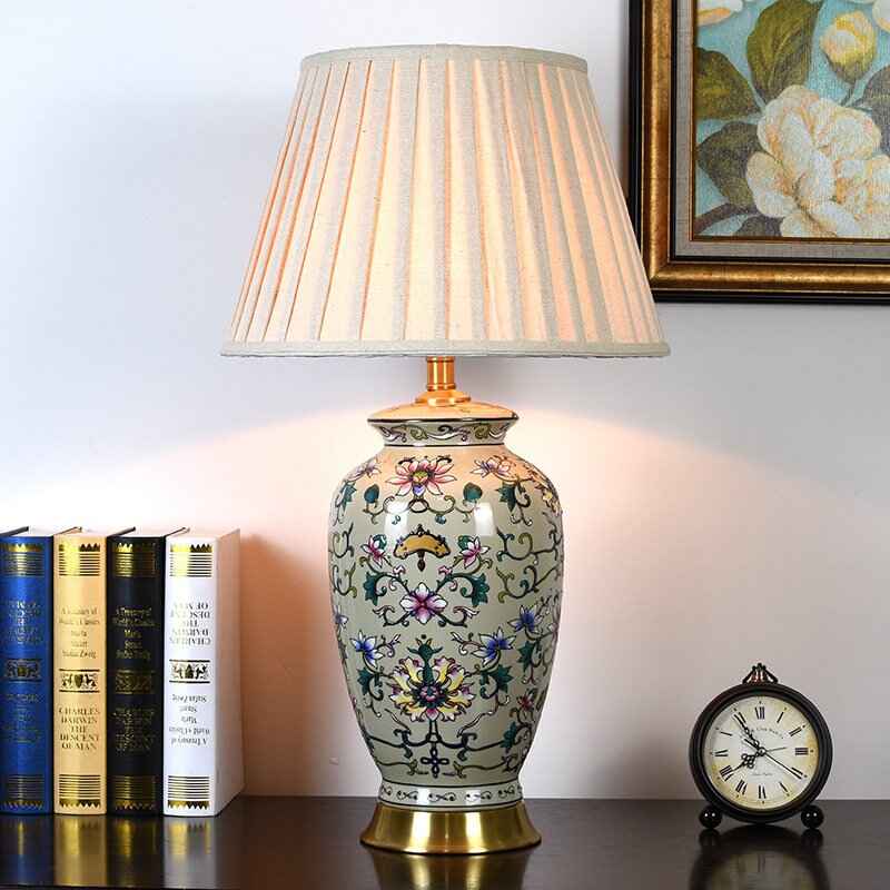 Elegant Bedside Ceramic Table Lamp for Home