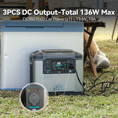 Portable Solar Generator 1500W Power Station for Home and Outdoor Use