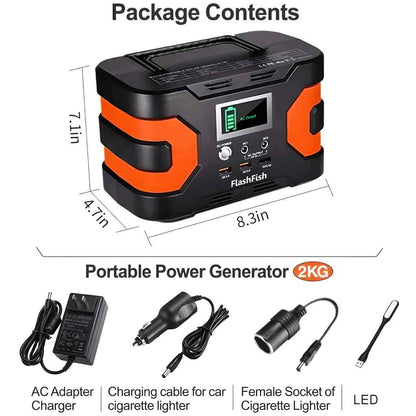 150W Solar Power Station 166Wh 110V Portable Generator for Camping and Emergency Backup