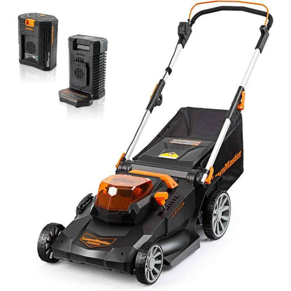 Cordless 21-Inch Brushless Push Lawn Mower 60V Max with Battery & Fast Charger