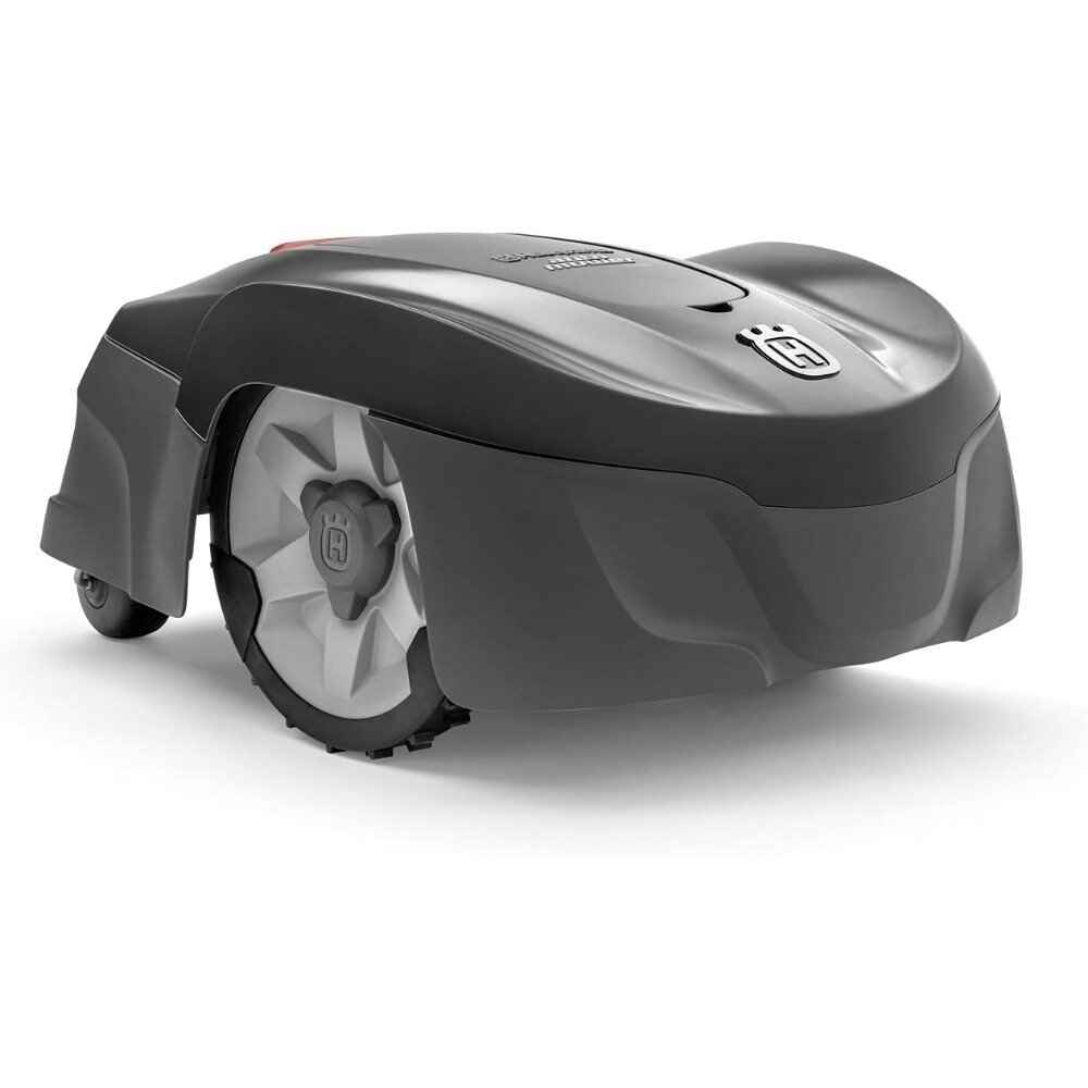 Advanced 4G Robotic Lawn Mower White Background