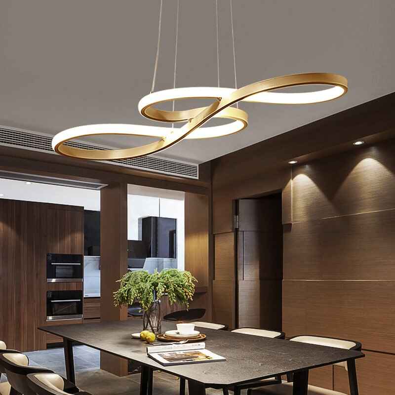 Minimalist LED Pendant Light - Modern Hanging Lamp for Dining Room and Bar Changeable 