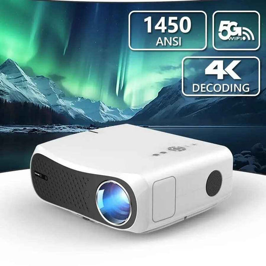 High Brightness 4K WiFi Projector White