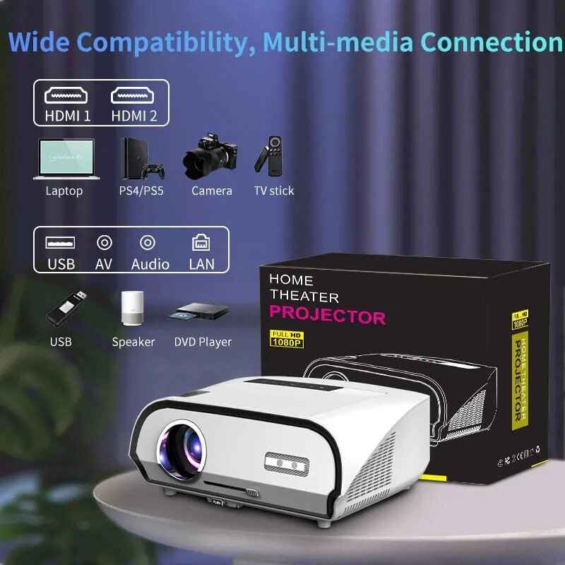 Ultra HD 4K Beam Projector for Home Theater Compatibility