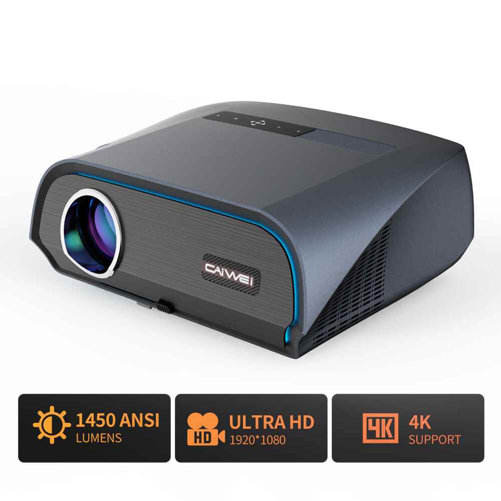 Ultra HD 4K Beam Projector for Home Theater Gray