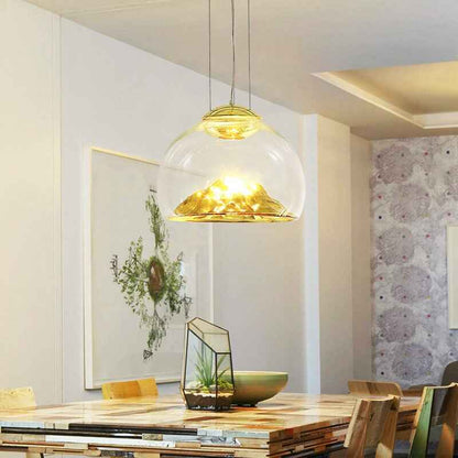 Modern Electroplated Glass Pendant Lamp Dining Room