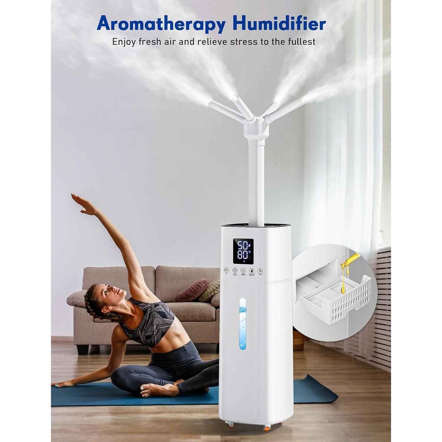 Whole House Humidifier with Essential Oil Tray 