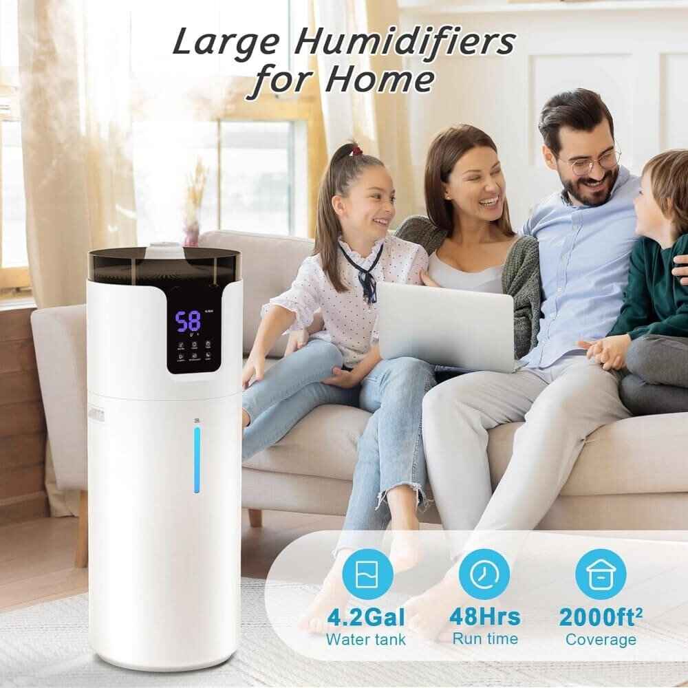 UltraQuiet 2000 Square Feet Ultrasonic Humidifier with Aromatherapy Features