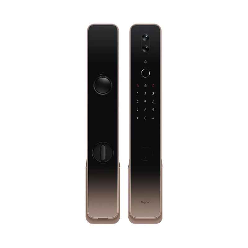 Smart Door Lock for Home Automation in the Black door
 White Background