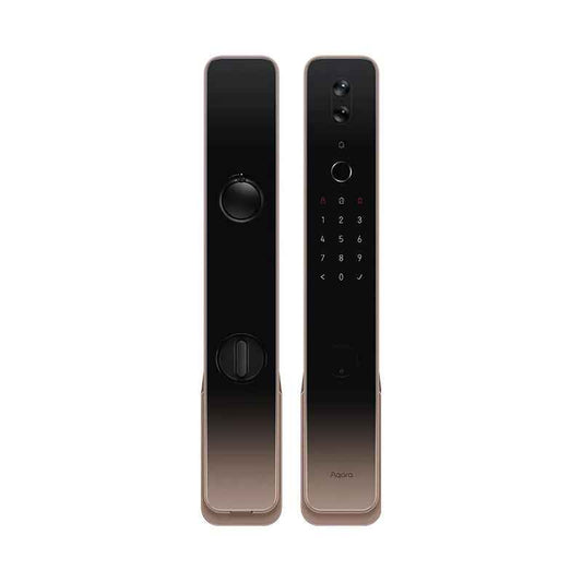 Smart Door Lock for Home Automation in the Black door
 White Background