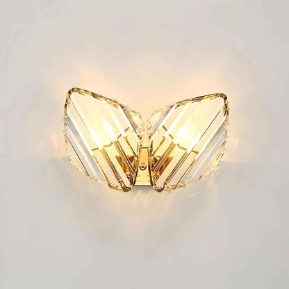 Modern Gold Crystal LED Wall Sconce 2 Crystal