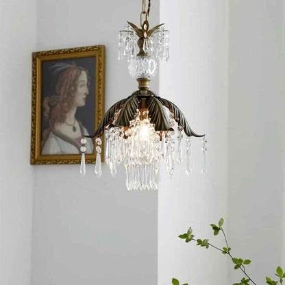 French Retro Crystal Chandelier Elegant