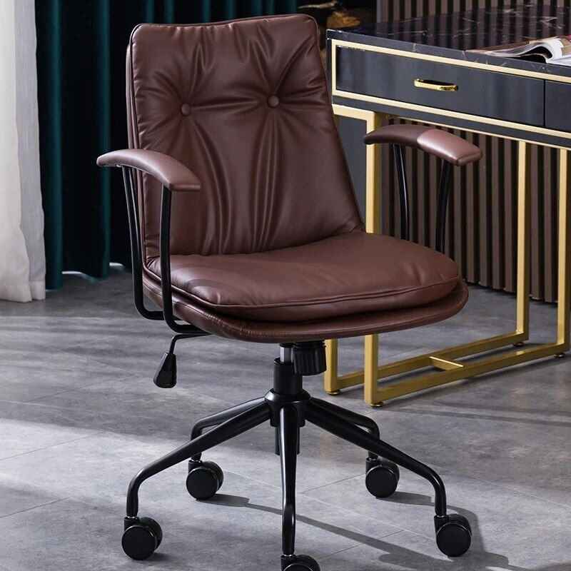 Ergonomic Leather Executive & Gaming Office Chair with Wheels Right side view