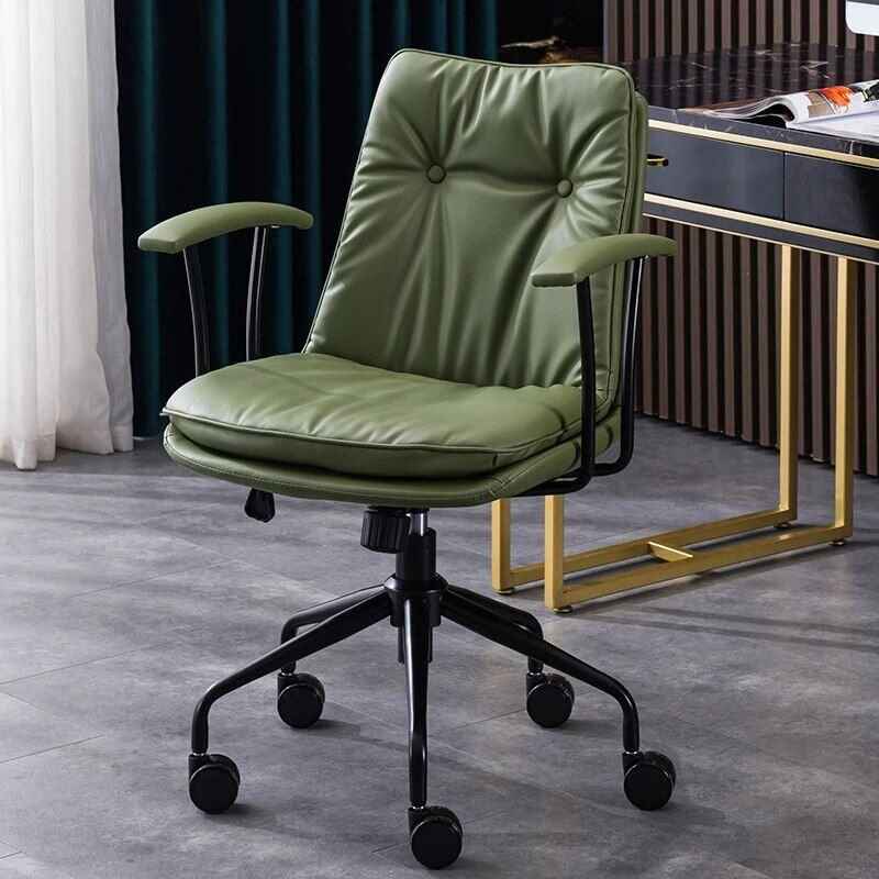 Ergonomic Leather Executive & Gaming Office Chair with Wheels Left Side view