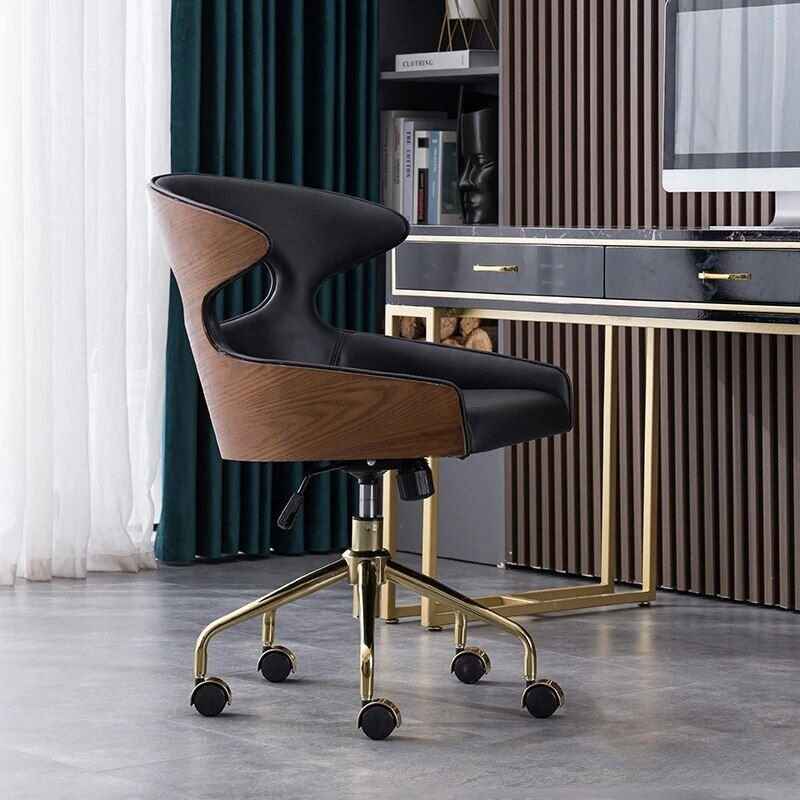 ComfortCraft Luxe Ergonomic Office Chair – PU Leather, Adjustable, Rotating in the office