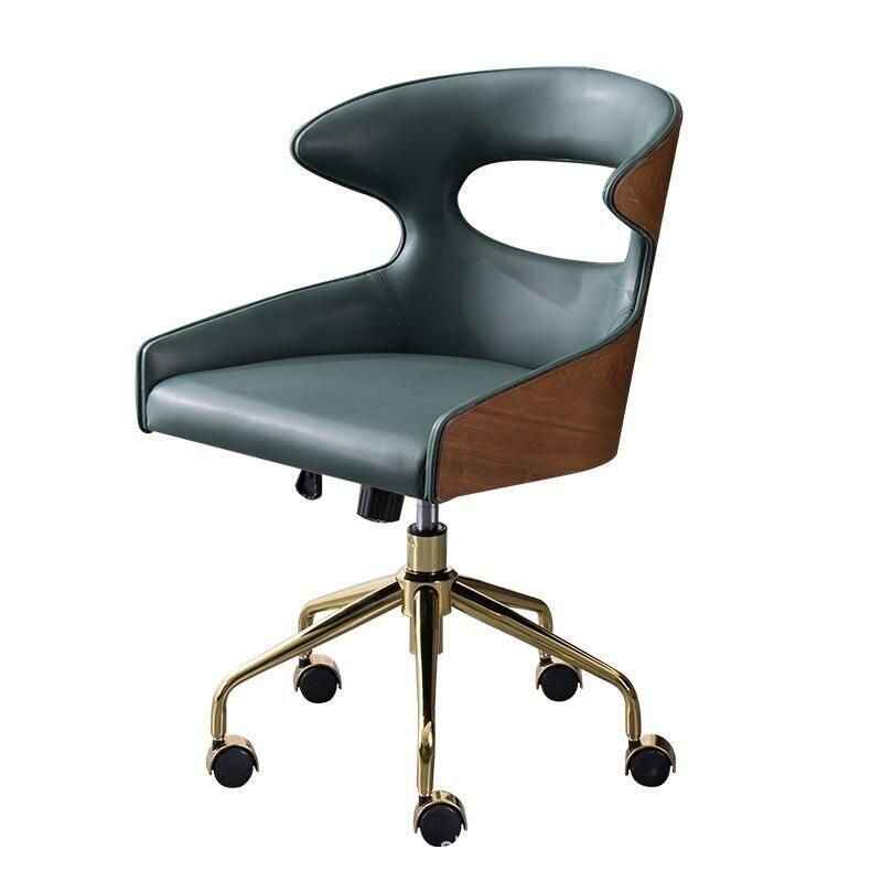 ComfortCraft Luxe Ergonomic Office Chair – PU Leather, Adjustable, Rotating White Background