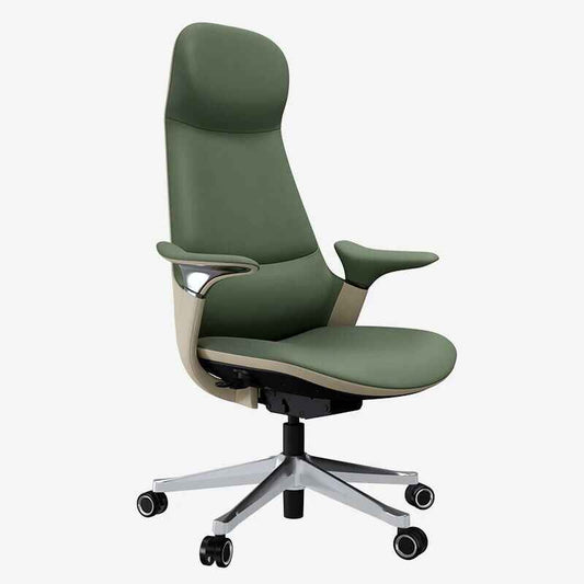 Luxury Ergonomic Swivel Office Chair Green