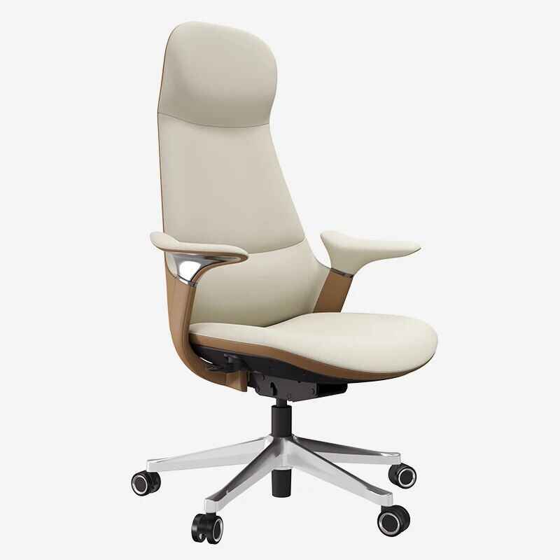 Luxury Ergonomic Swivel Office Chair White