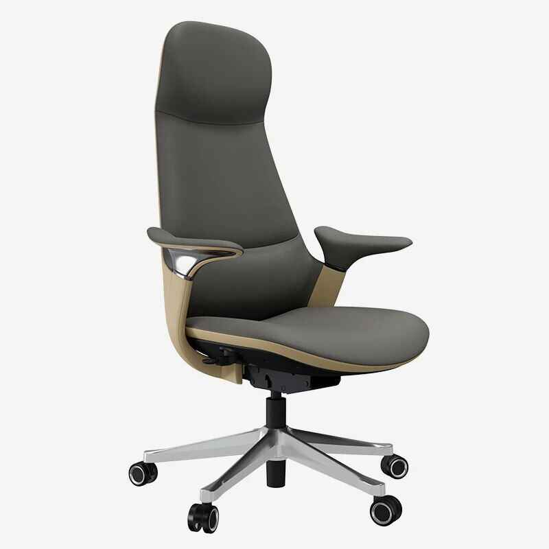 Luxury Ergonomic Swivel Office Chair Gray