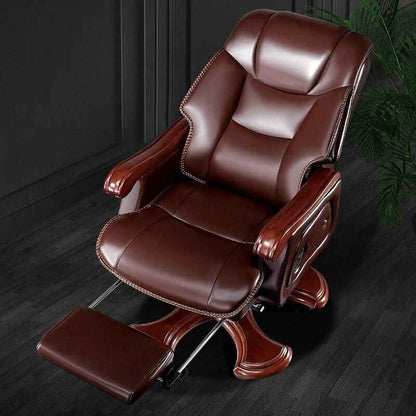 Luxury Ergonomic Swivel Office Chair with Armrests and Rollers Upper view