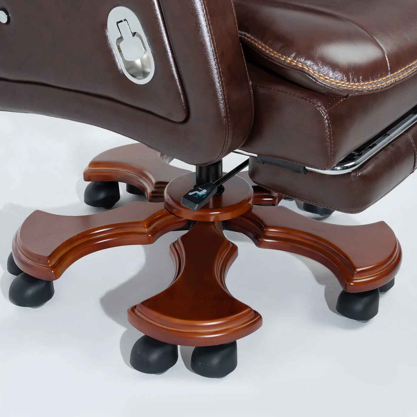 Luxury Ergonomic Swivel Office Chair with Armrests and Rollers Rollers