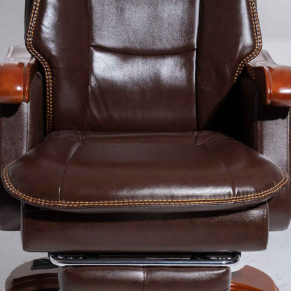 Luxury Ergonomic Swivel Office Chair with Armrests and Rollers Close up