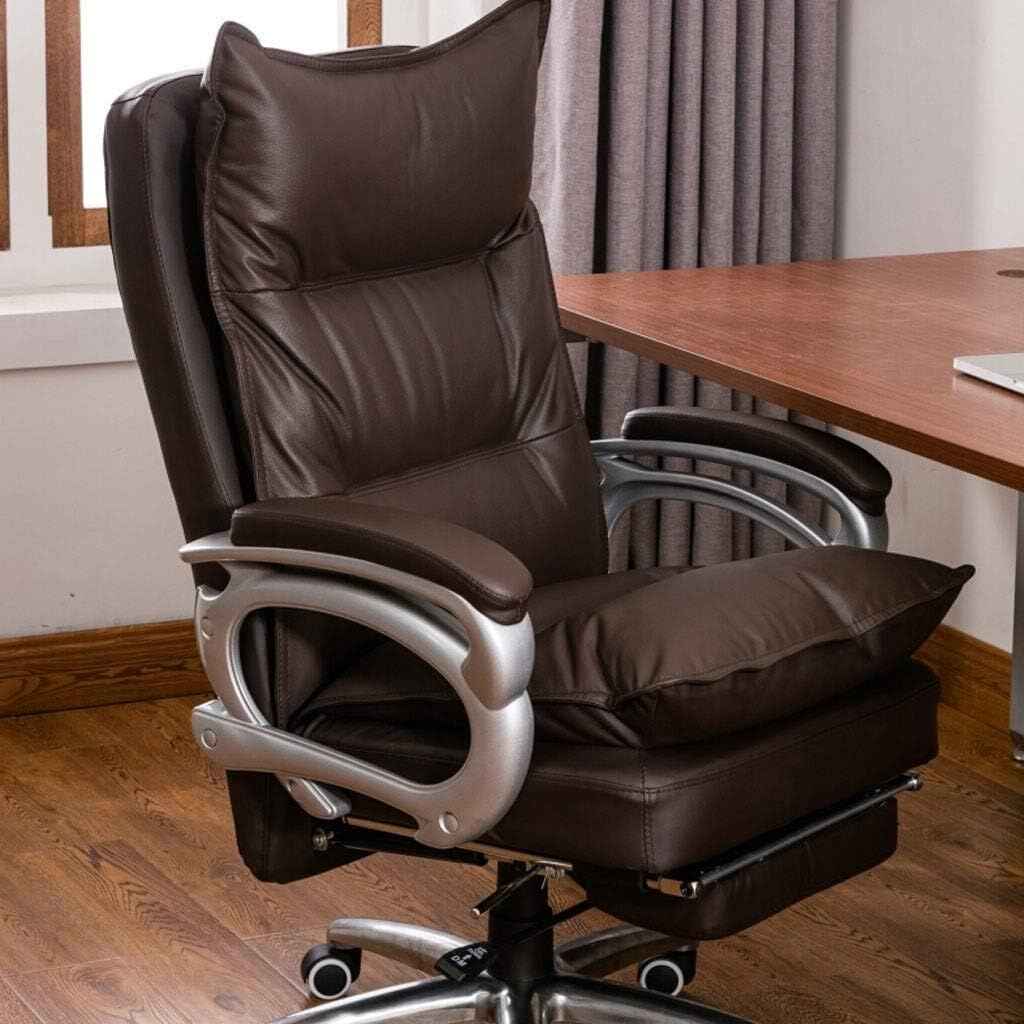 Ergonomic Gaming & Office Swivel Chair: Recliner, Study, and Dining Comfort Brown