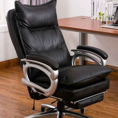 Ergonomic Gaming & Office Swivel Chair: Recliner, Study, and Dining Comfort Black