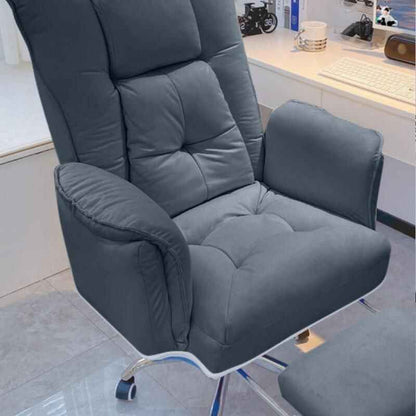 Ergonomic Swivel Office Chair with Footrest and Fixed Handrails in the office