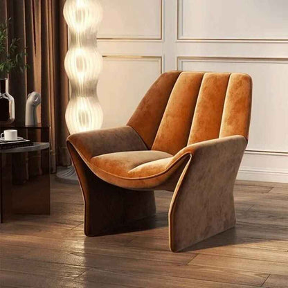 Luxury Nordic-Style Ergonomic Armrest Sofa Chair for Living Room Side view