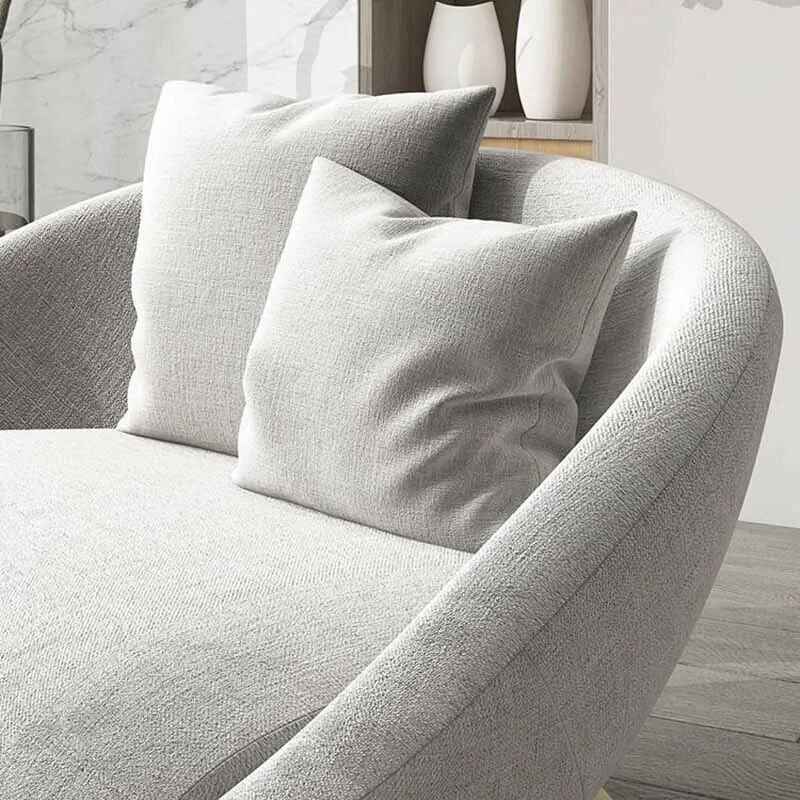 Modern Nordic Leisure Chair - Ergonomic, Retro-Style Living Room Sofa Chair Close up