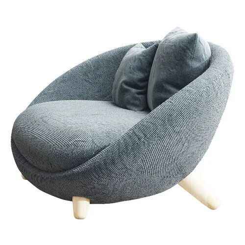 Modern Nordic Leisure Chair - Ergonomic, Retro-Style Living Room Sofa Chair Blue