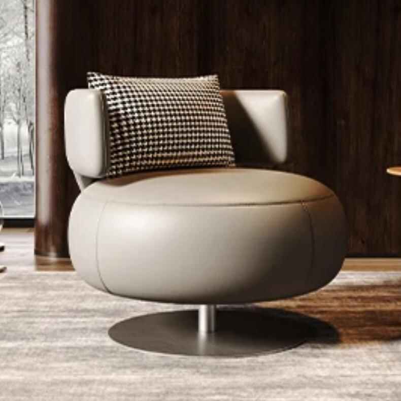 Luxury Rotatable Single Seater Sofa - Elegant Leisure Chair for Living & Bedrooms