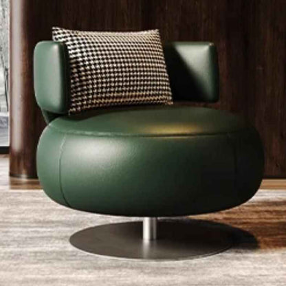 Luxury Rotatable Single Seater Sofa - Elegant Leisure Chair for Living & Bedrooms Green