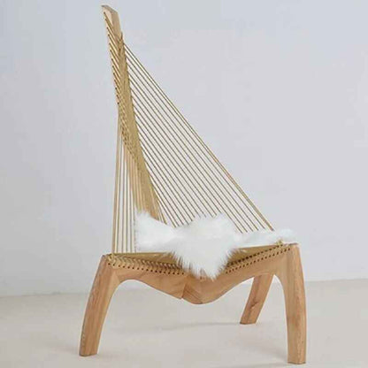 Artistic Hat-Shaped Children's Lounge Chair – Modern Style Decorative Stool Wood