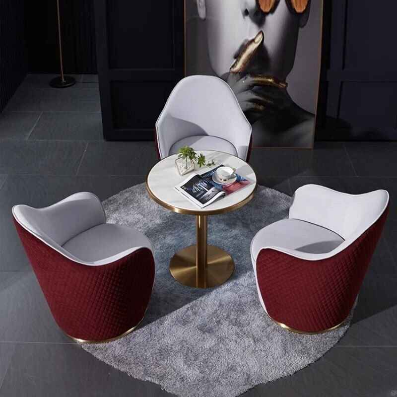 Modern Minimalist Swivel Leisure Chair - Elegant & Comfortable Single Sofa for Living Room