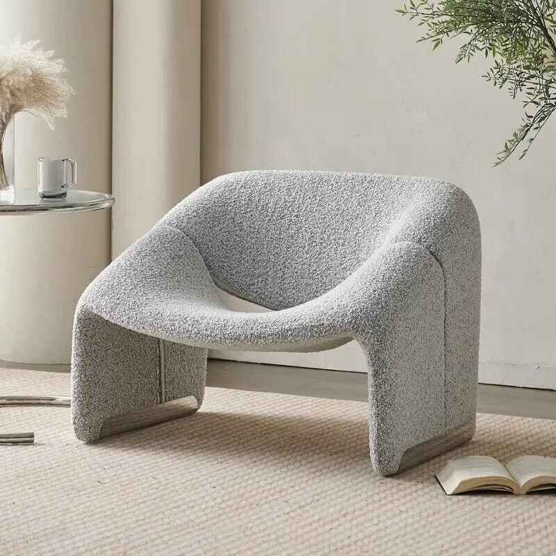 Luxury Nordic Lounge Chair  Gray