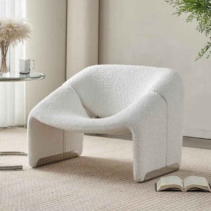 Luxury Nordic Lounge Chair  White