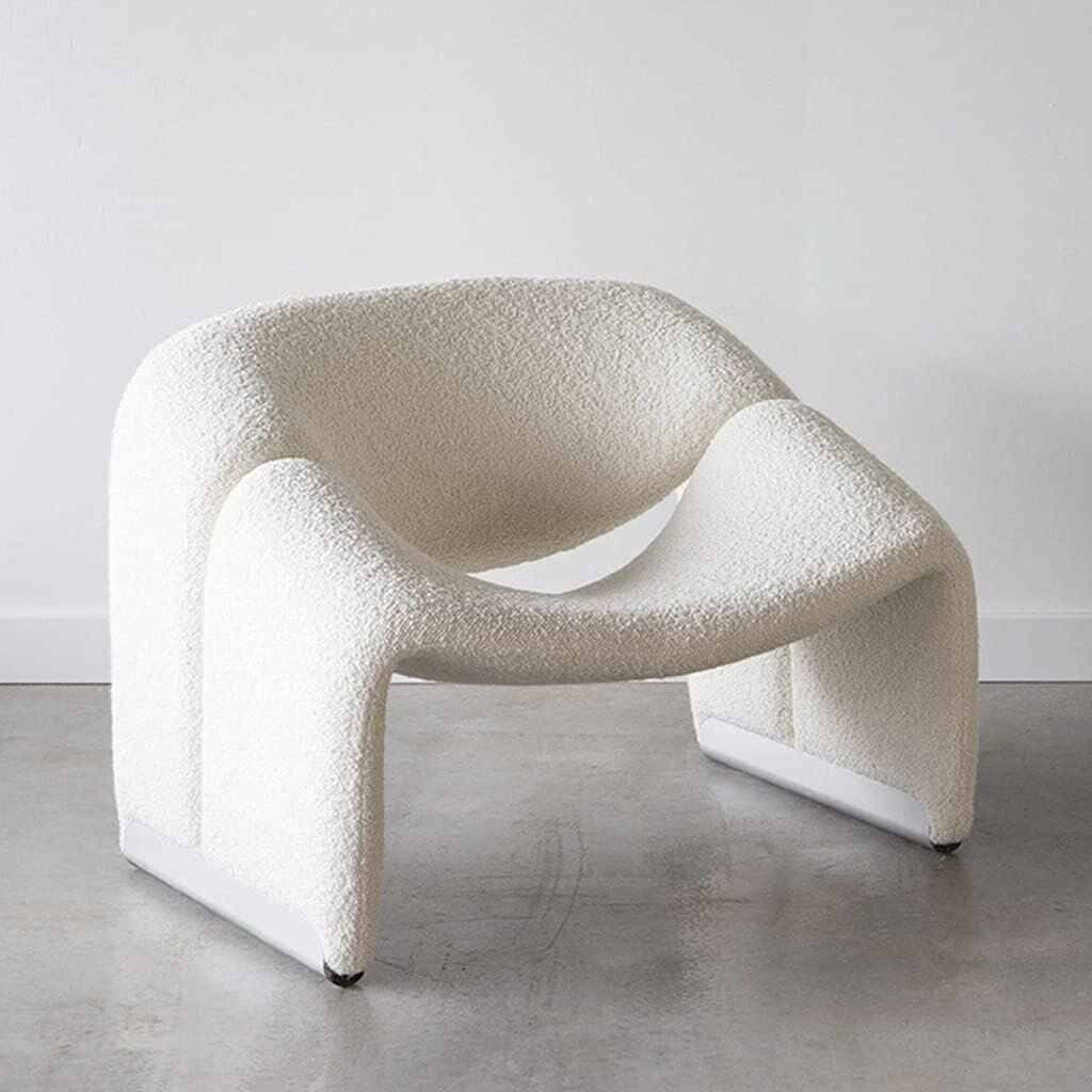 Luxury Nordic Lounge Chair  White