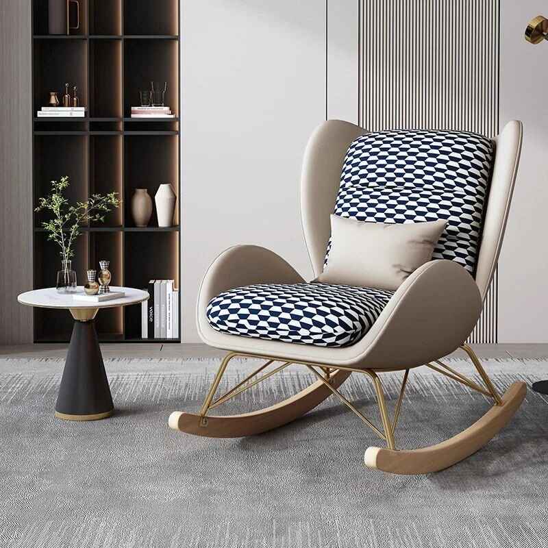 Luxurious Minimalist Modern Leather Armchair White