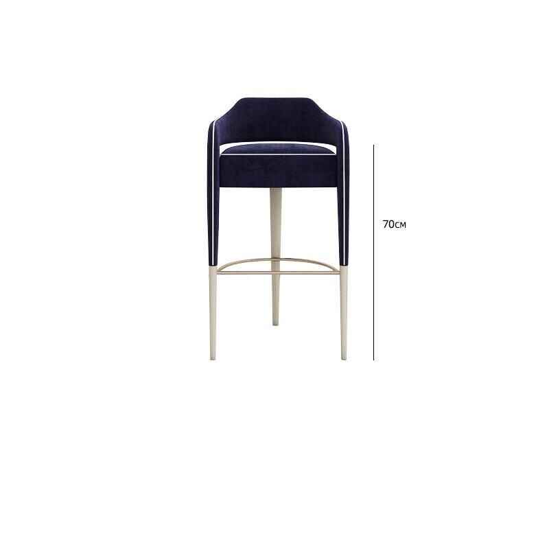 High Stool Bar Chair Black