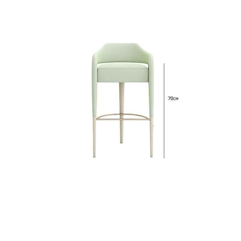 High Stool Bar Chair Light Green