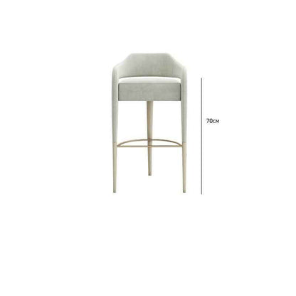 High Stool Bar Chair Grey