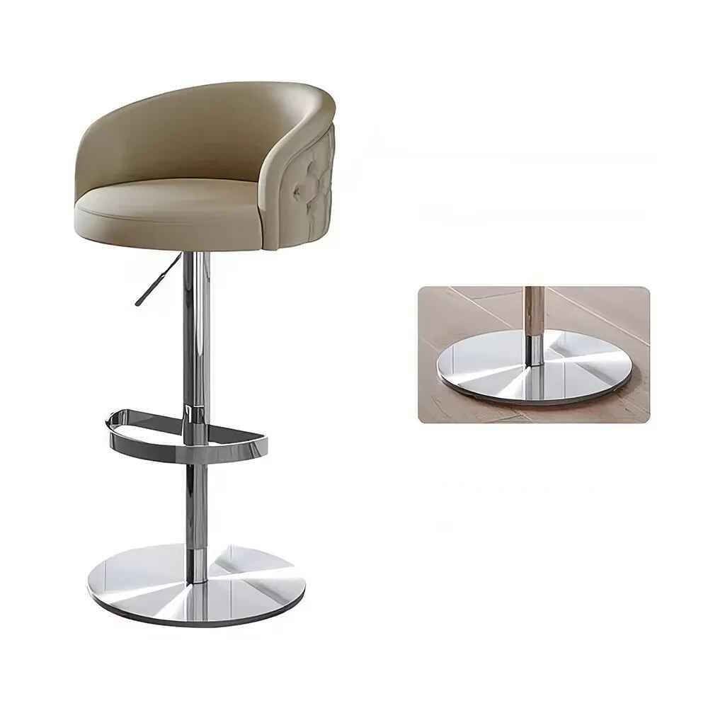 Modern Minimalist Swivel Bar Stool Close up