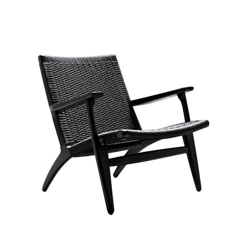 Elegant Nordic Single Sofa Recliner Chair Black black