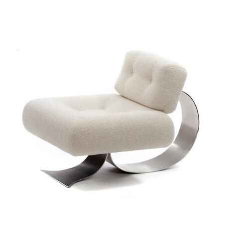 Modern Minimalist Recliner Chair – Comfortable, Stylish Lounge & Reading Chair for Living Room White