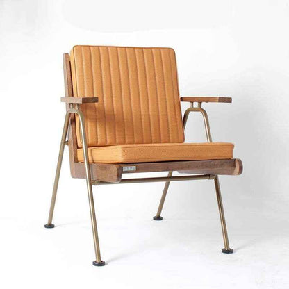 Italian-Inspired Light Luxury Wooden Back Chair Emma Orange