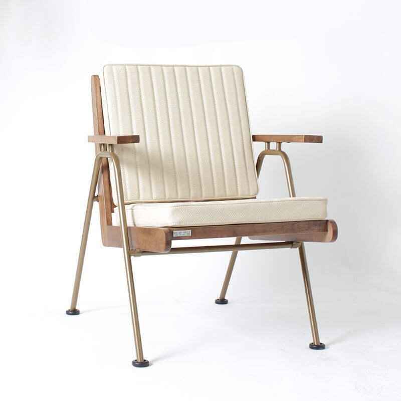 Italian-Inspired Light Luxury Wooden Back Chair Almond White