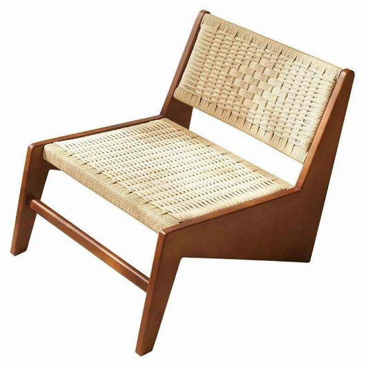 Nordic Rattan Leisure Chair walnut 