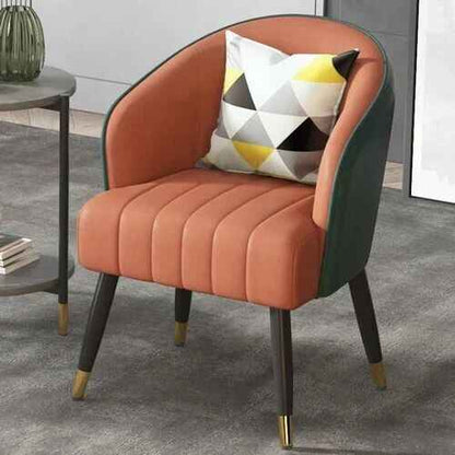 Luxury Nordic Grey Single Sofa Chair - Elegant, Modern Home & Garden Furniture orange/black